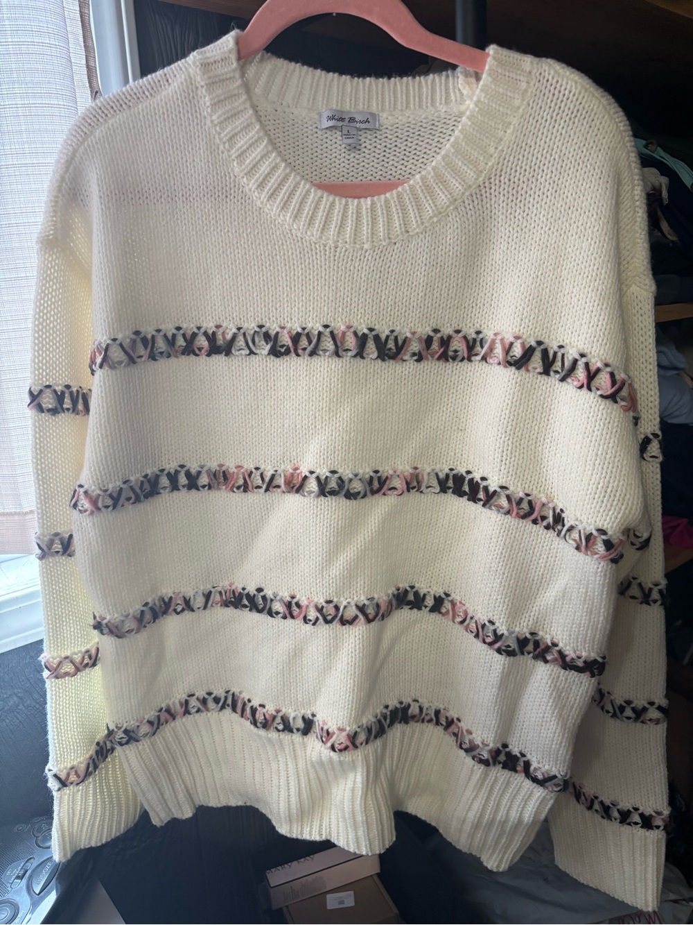 White Birch Cream Sweater